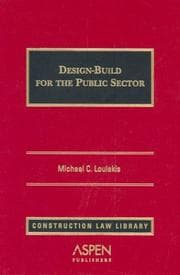 Tapa de Design-build for the public sector