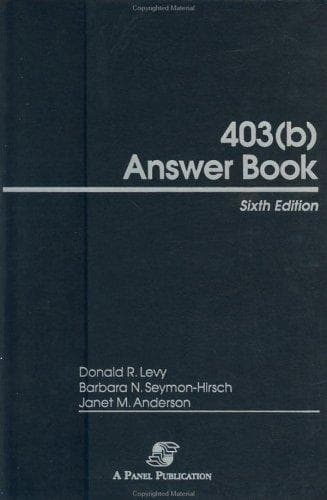 Tapa de 403(b) answer book