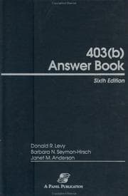 Tapa de 403(b) answer book