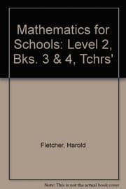 Tapa de Mathematics for Schools : BKS.3 & 4,TCHRS'.