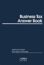 Tapa de Business tax answer book