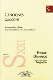 Tapa de Canciones para voz masculina