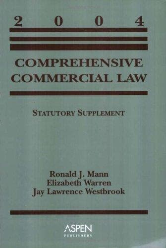 Tapa de Comprehensive commercial law : 2004 statutory supplement