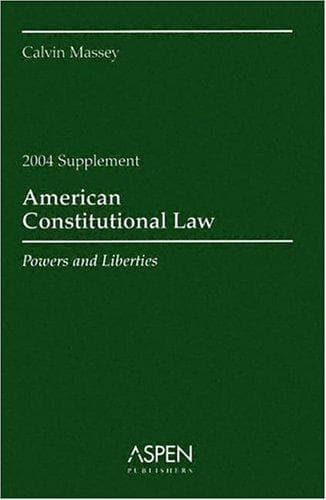 Tapa de American Constitutional Law Supplement
