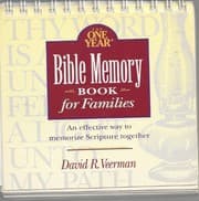 Tapa de The one year Bible memory book for families