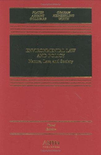 Tapa de Environmental law and policy