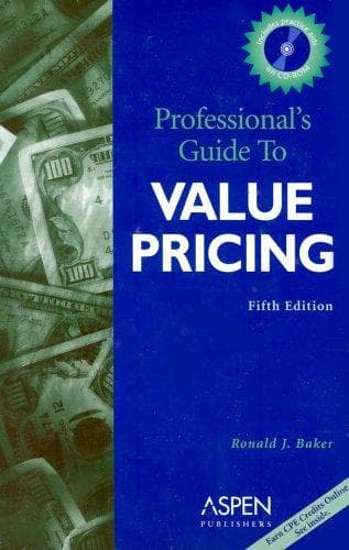 Tapa de Professional's guide to value pricing