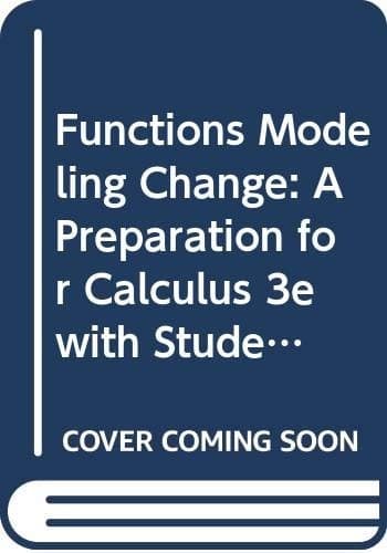 Tapa de Functions Modeling Change, Textbook and Student Study Guide