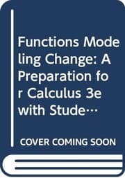 Tapa de Functions Modeling Change, Textbook and Student Study Guide