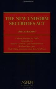 Tapa de The new Uniform securities act