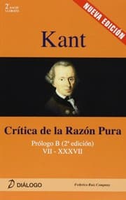 Tapa de Crítica de la razón pura