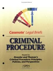 Tapa de Casenote Legal Briefs