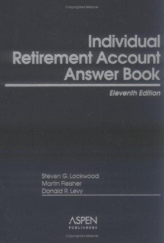 Tapa de Individual Retirement Account Answer Book