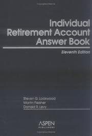 Tapa de Individual Retirement Account Answer Book