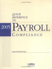 Tapa de Quick Reference to Payroll Compliance