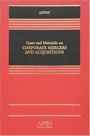 Tapa de Cases and materials on corporate mergers and acquisitions