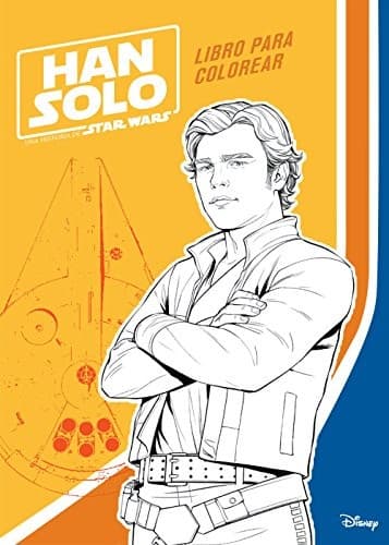 Tapa de Han Solo. Libro para colorear