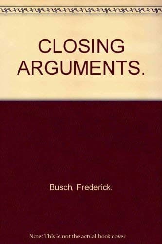 Tapa de Closing arguments