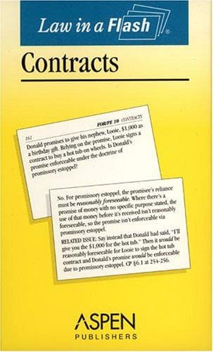 Tapa de Contracts (Law in a Flash)