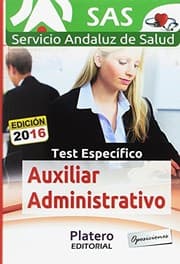 Tapa de Auxiliar Administrativo del Servicio Andaluz de Salud . Test específico