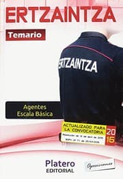 Tapa de Ertzaintza. Agentes de la Escala Básica. Temario
