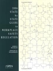Tapa de 2006 State By State Guide to Workplace Safety Regulation