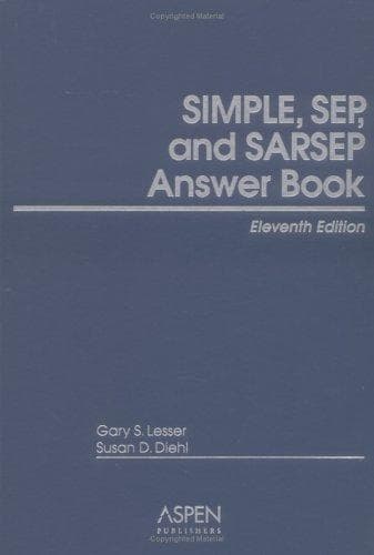 Tapa de SIMPLE, SEP, and SARSEP Answer Book