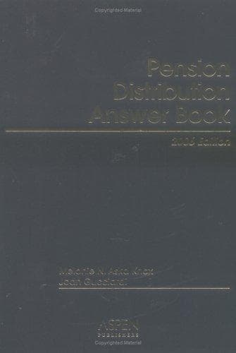 Tapa de Pension Distribution Answer Book 2006
