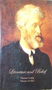 Tapa de Literature and Belief: Thomas Carlyle Volume 25