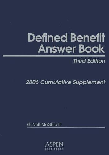 Tapa de Defined Benefit Answer Book