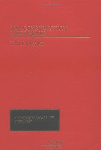 Tapa de 2005 Construction Law Update