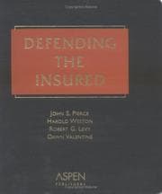 Tapa de Defending the insured