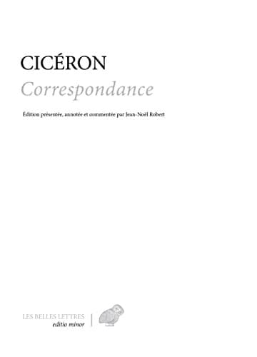 Tapa de Ciceron, Correspondance