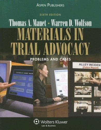 Tapa de Materials in Trial Advocacy