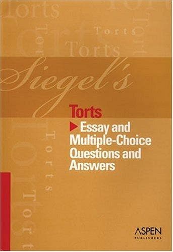 Tapa de Siegel's Torts