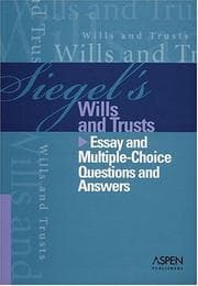 Tapa de Siegel's wills & trusts