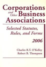 Tapa de Corporations and Other Business Associations, 2006 Statutory