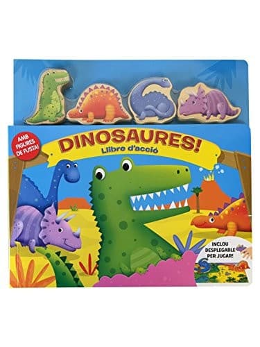 Tapa de Llibre d'acció. Dinosaures!