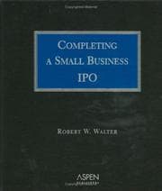 Tapa de Completing a small business IPO