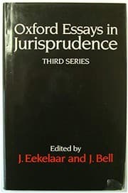 Tapa de Oxford essays in jurisprudence