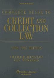 Tapa de Complete Guide to Credit and Collection Law 2006-2007