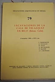 Tapa de Excavaciones de la Casa de Velázquez en Belo (Bolonia-Cádiz)