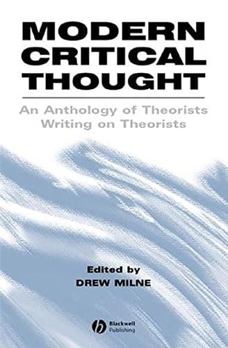 Tapa de Modern Critical Thought