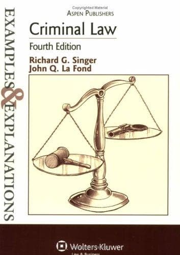 Tapa de Criminal Law Examples & Explanations, 4e (Examples & Explanations)