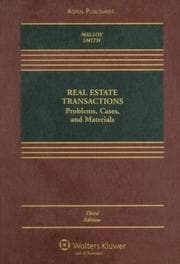 Tapa de Real estate transactions