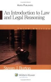 Tapa de Introduction to Law & Legal Reasoning