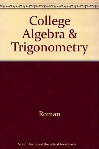 Tapa de College Algebra & Trigonometry