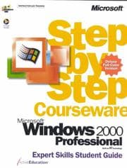 Tapa de Microsoft Windows 2000 Professional Step by Step Courseware Expert Skills Color Class Pack