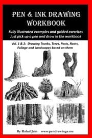 Tapa de Pen and Ink Drawing Workbook vol 1-2