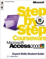 Tapa de Microsoft Access 2000 Step by Step Courseware Expert Skills Class Pack